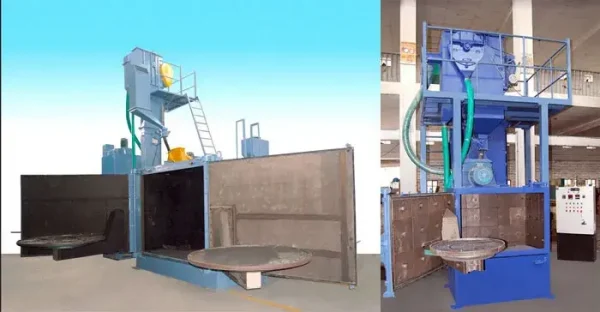 Airless Swing Table Shot Blasting Machine